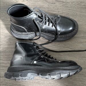 Alexander McQueen Glossy Black  Boots